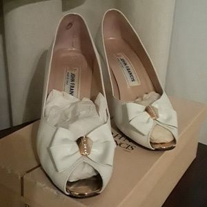 John Francis peep toe pumps